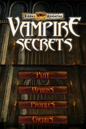 Hidden Mysteries - Vampire Secrets (Europe) (En,Fr,Nl) screen shot title